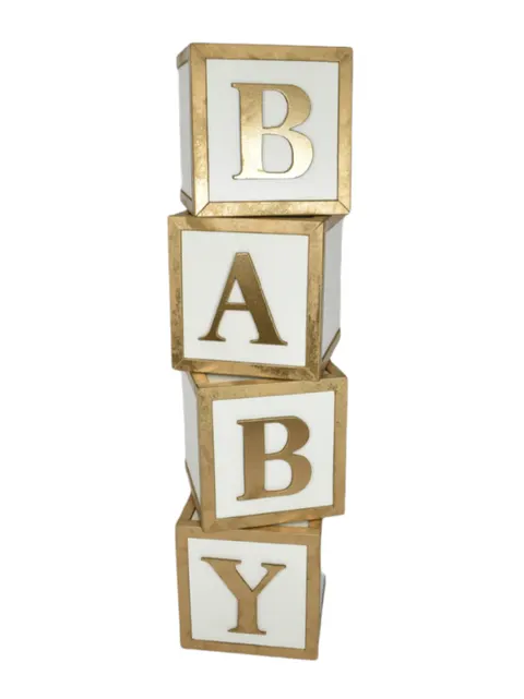 Babyblokken goud L