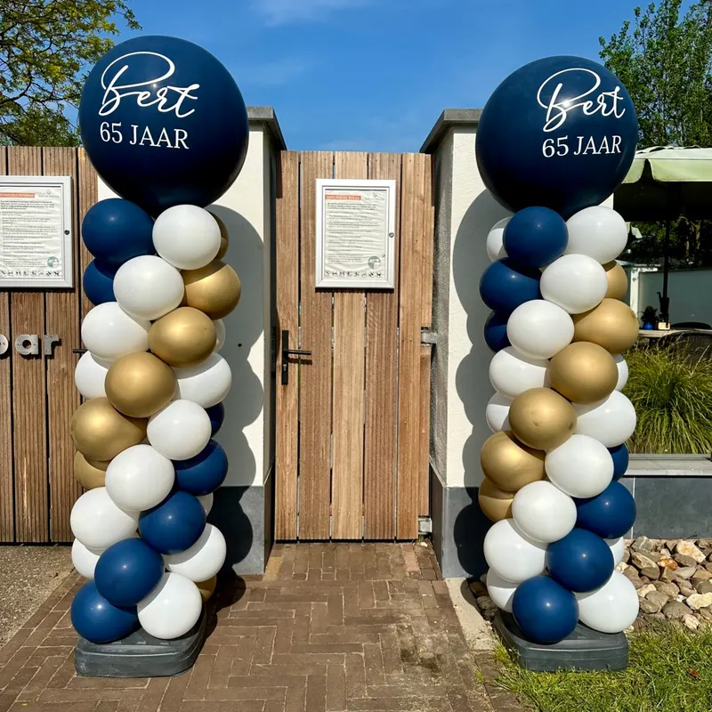 Ballon pilaar incl. tekst