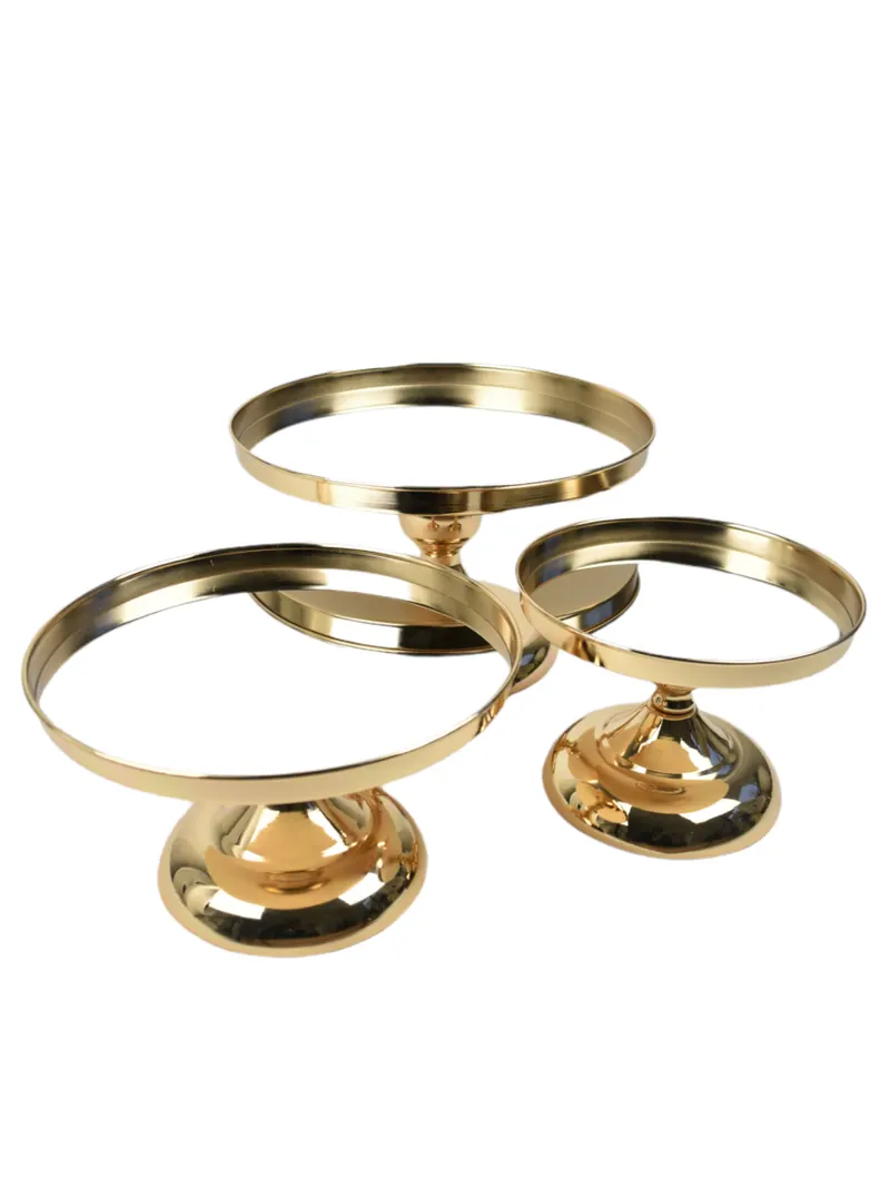 Cake plateau goud SET