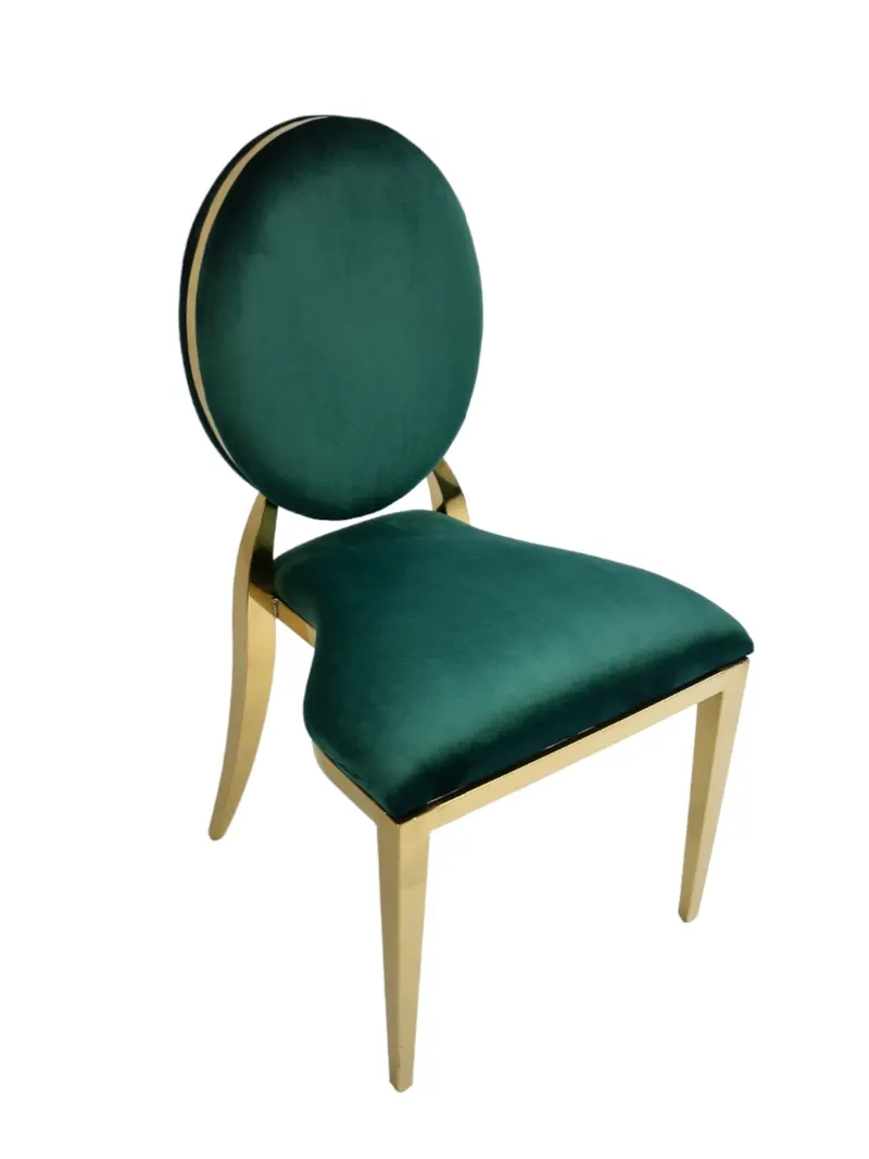 Dior stoel emerald groen, dichte rug