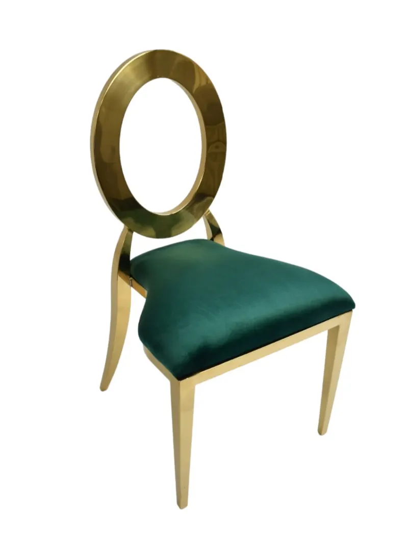 Dior stoel emerald groen, open rug