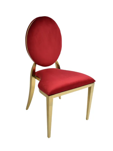 Dior stoel rood, dichte rug