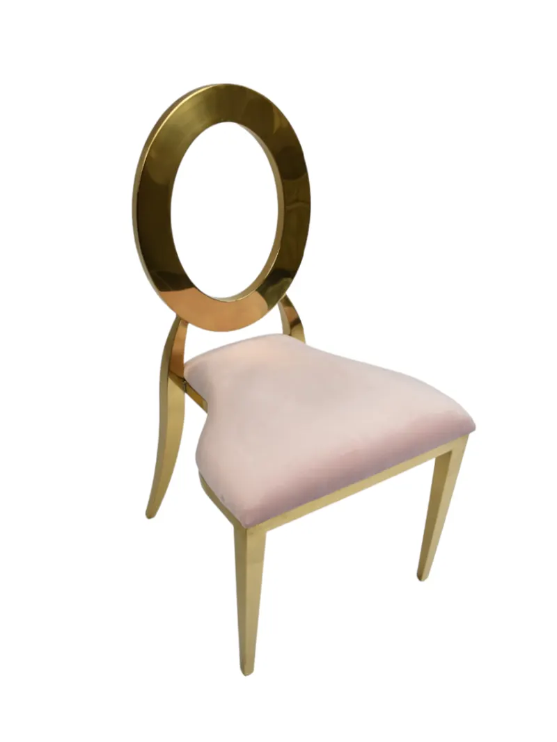 Dior stoel zacht roze, open rug