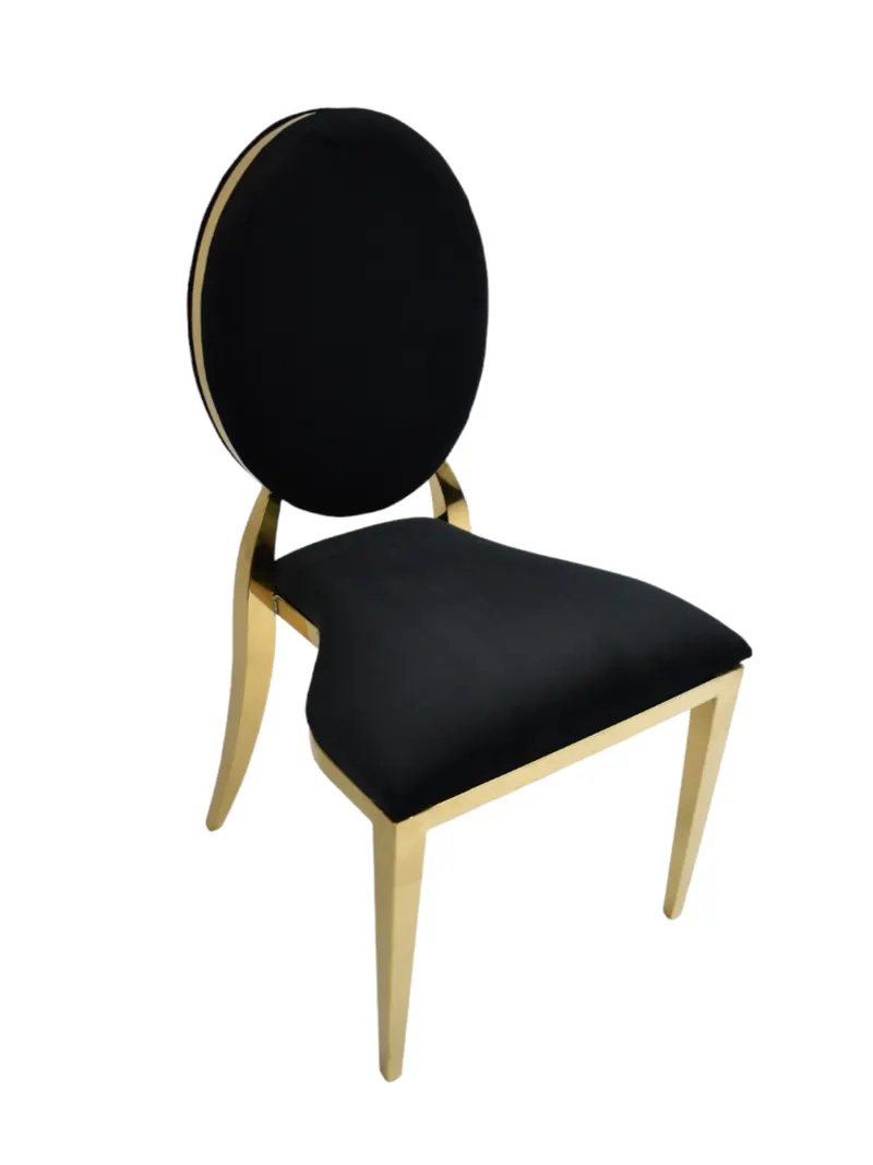 Dior stoel zwart, dichte rug