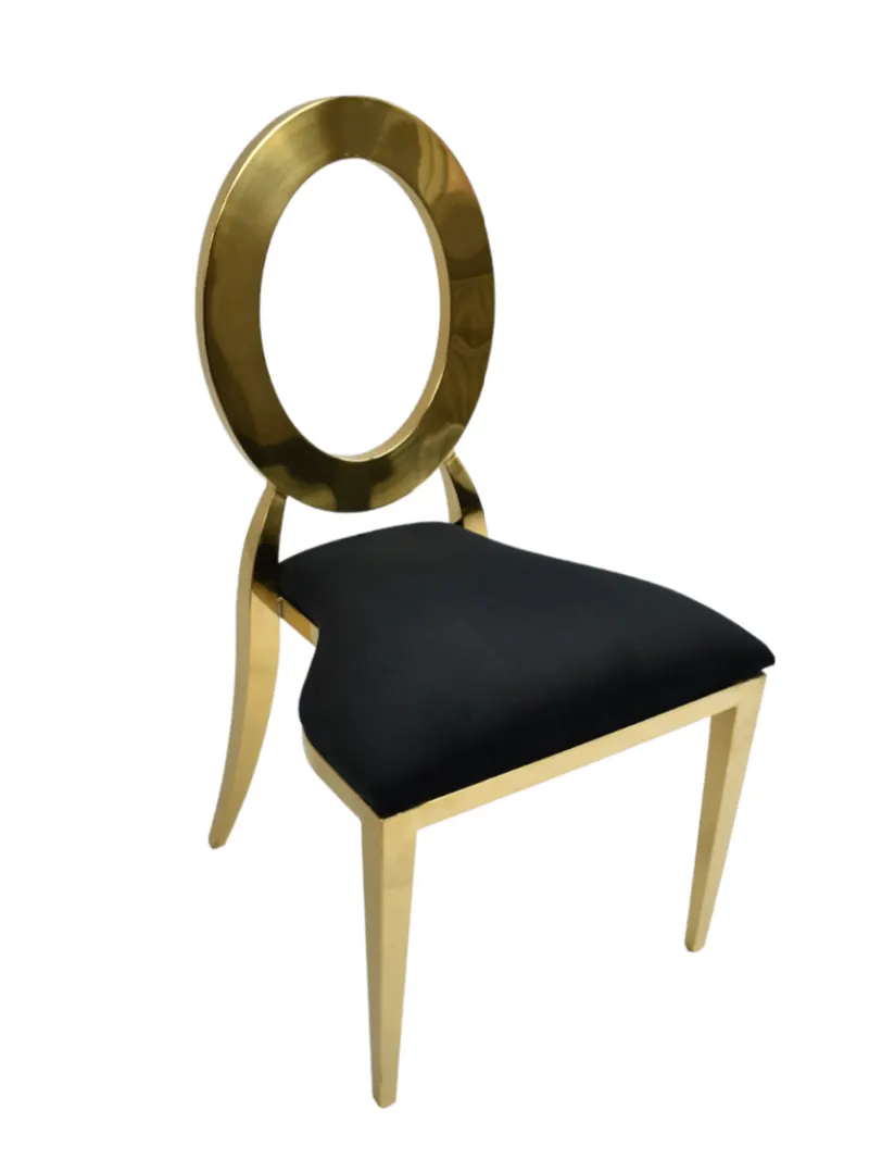 Dior stoel zwart, open rug