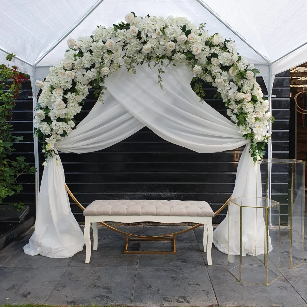 Flower arch half & bank, foto 1