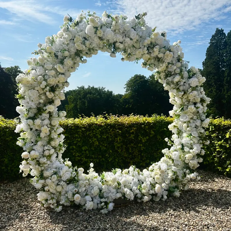 Flower arch round