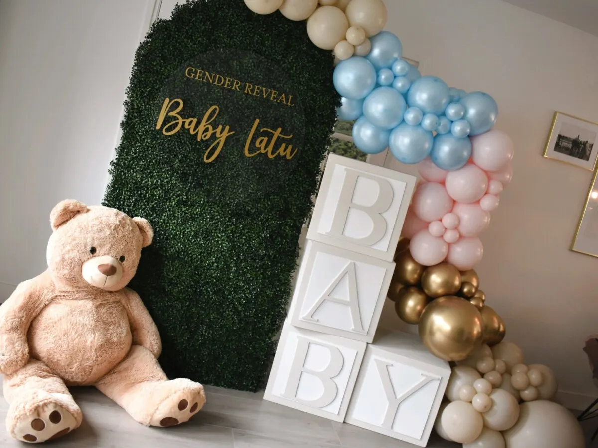 Gender reveal buxus, foto 1